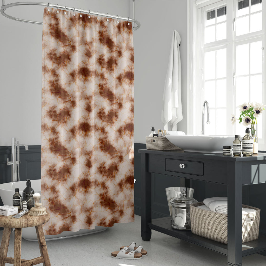 Abstract Marble Art D2 Washable Waterproof Shower Curtain - Shower Curtains - ArtzFolio.com