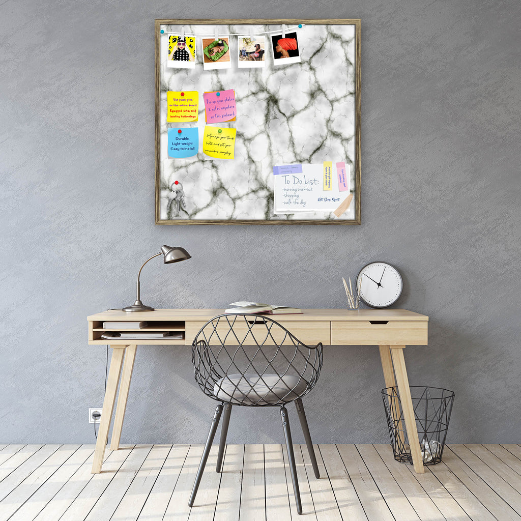 Abstract Marble Art D3 Bulletin Board Notice Pin Board Soft Board | Framed - Bulletin Boards Framed - ArtzFolio.com