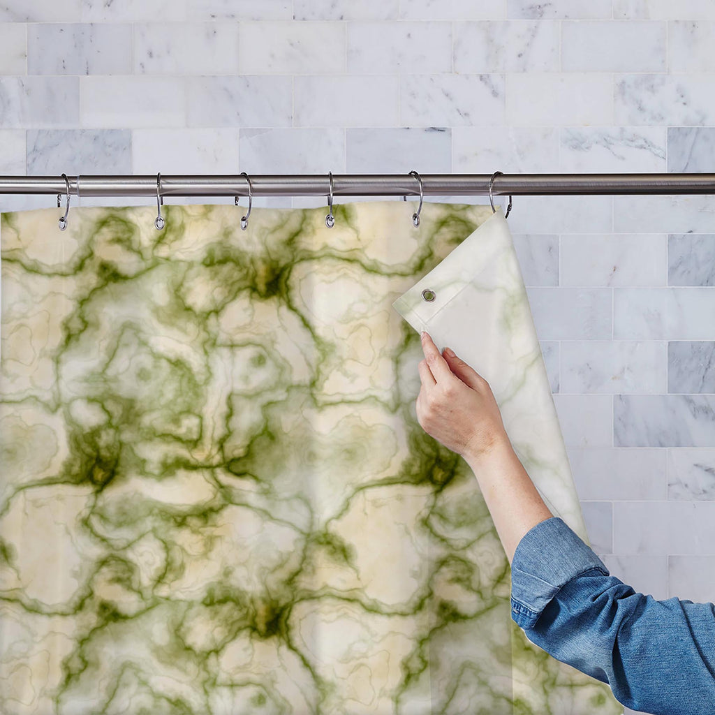 Abstract Marble Art D6 Washable Waterproof Shower Curtain - Shower Curtains - ArtzFolio.com