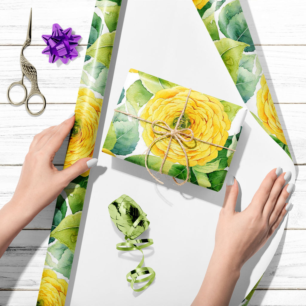 Yellow Ranunculus Pattern Art & Craft Gift Wrapping Paper-Wrapping Papers-WRP_PP-IC 5008142 IC 5008142, Art and Paintings, Black and White, Botanical, Floral, Flowers, Illustrations, Nature, Paintings, Patterns, Scenic, Signs, Signs and Symbols, Watercolour, White, yellow, ranunculus, pattern, art, craft, gift, wrapping, paper, roses, aquarelle, background, beautiful, bloom, blooming, blossom, botany, bright, buttercup, closeup, color, decor, design, drawn, element, fabric, flora, flower, garden, green, ill