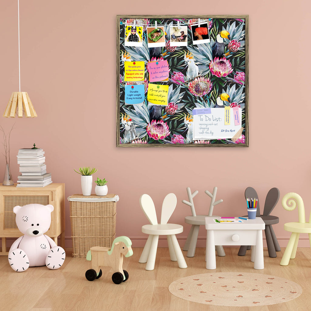 Watercolor Tropical Protea Flowers Bulletin Board Notice Pin Board Soft Board | Framed-Bulletin Boards Framed-BLB_FR-IC 5008149 IC 5008149, Abstract Expressionism, Abstracts, Ancient, Art and Paintings, Black and White, Botanical, Drawing, Fashion, Floral, Flowers, Hawaiian, Historical, Illustrations, Medieval, Nature, Paintings, Patterns, Semi Abstract, Signs, Signs and Symbols, Tropical, Vintage, Watercolour, White, watercolor, protea, bulletin, board, notice, pin, soft, framed, abstract, allover, aloha, 