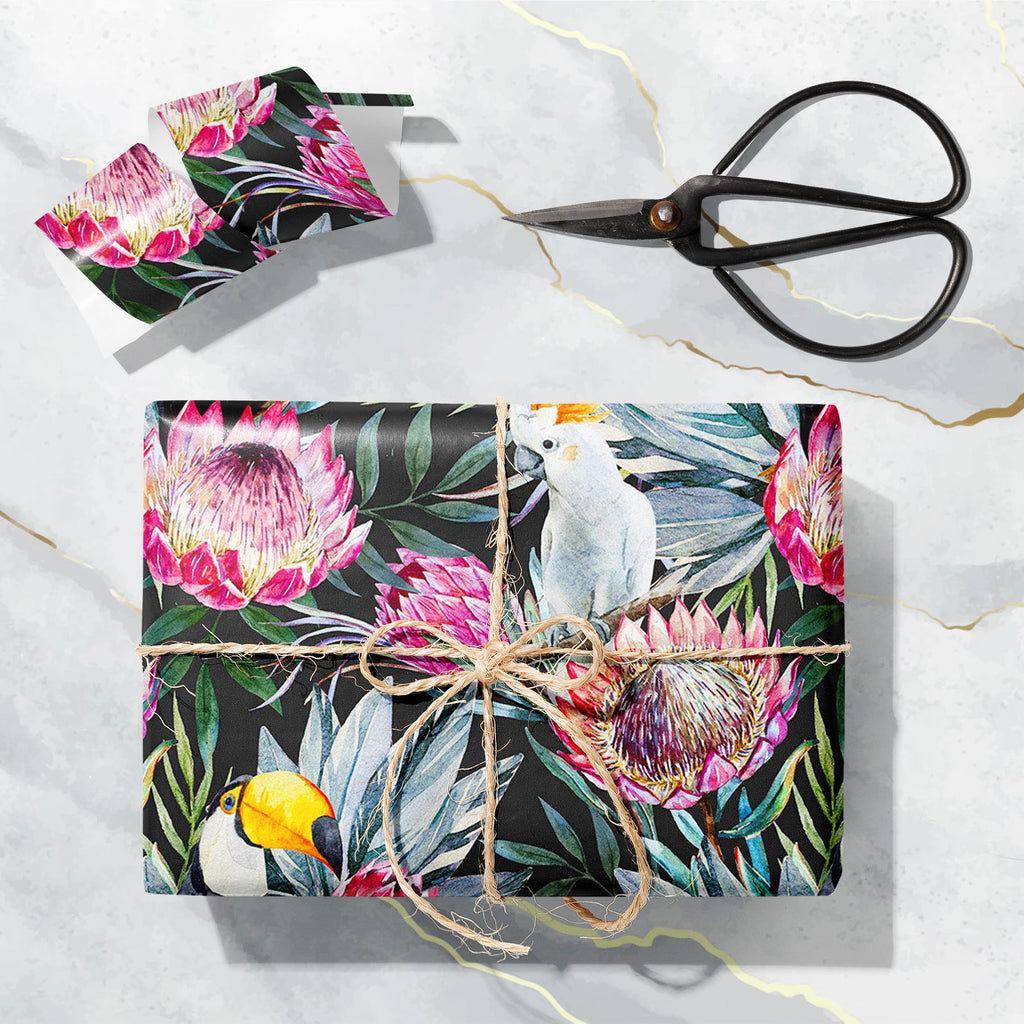 Watercolor Tropical Protea Flowers Art & Craft Gift Wrapping Paper-Wrapping Papers-WRP_PP-IC 5008149 IC 5008149, Abstract Expressionism, Abstracts, Ancient, Art and Paintings, Black and White, Botanical, Drawing, Fashion, Floral, Flowers, Hawaiian, Historical, Illustrations, Medieval, Nature, Paintings, Patterns, Semi Abstract, Signs, Signs and Symbols, Tropical, Vintage, Watercolour, White, watercolor, protea, art, craft, gift, wrapping, paper, abstract, allover, aloha, background, beautiful, colorful, des