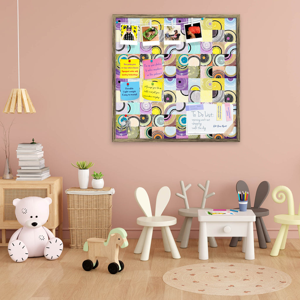Circles, Squares & Strokes Pattern D3 Bulletin Board Notice Pin Board Soft Board | Framed-Bulletin Boards Framed-BLB_FR-IC 5008157 IC 5008157, Abstract Expressionism, Abstracts, Ancient, Art and Paintings, Botanical, Circle, Digital, Digital Art, Dots, Floral, Flowers, Geometric, Geometric Abstraction, Graffiti, Graphic, Historical, Illustrations, Medieval, Nature, Patterns, Pop Art, Retro, Semi Abstract, Signs, Signs and Symbols, Splatter, Vintage, Watercolour, circles, squares, strokes, pattern, d3, bulle
