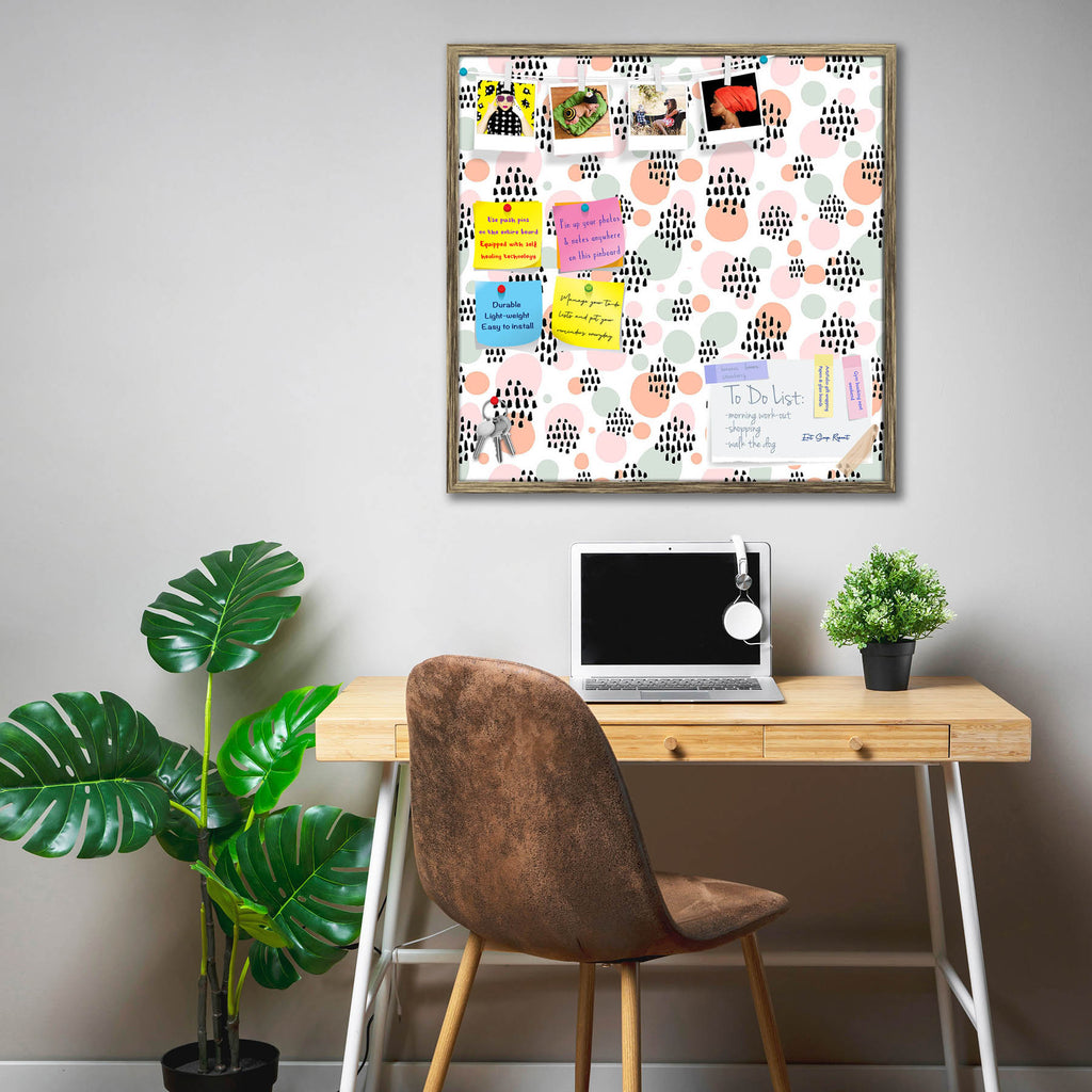 Abstract Pastel Bulletin Board Notice Pin Board Soft Board | Framed - Bulletin Boards Framed - ArtzFolio.com