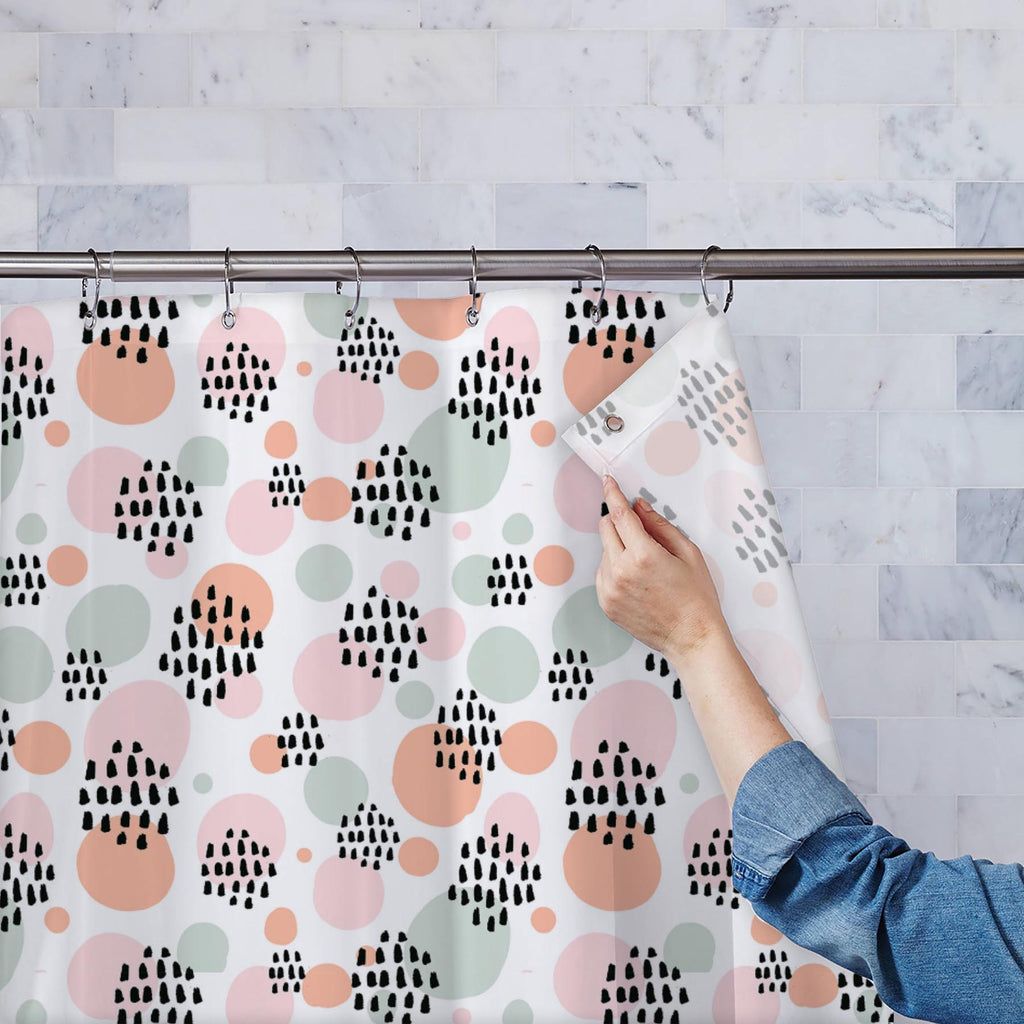 Abstract Pastel Washable Waterproof Shower Curtain - Shower Curtains - ArtzFolio.com