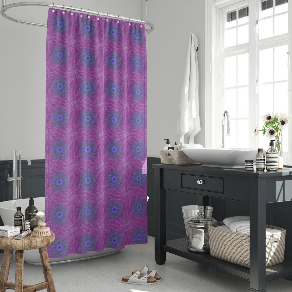 Abstract Fractal Pattern D1 Washable Waterproof Shower Curtain - Shower Curtains - ArtzFolio.com
