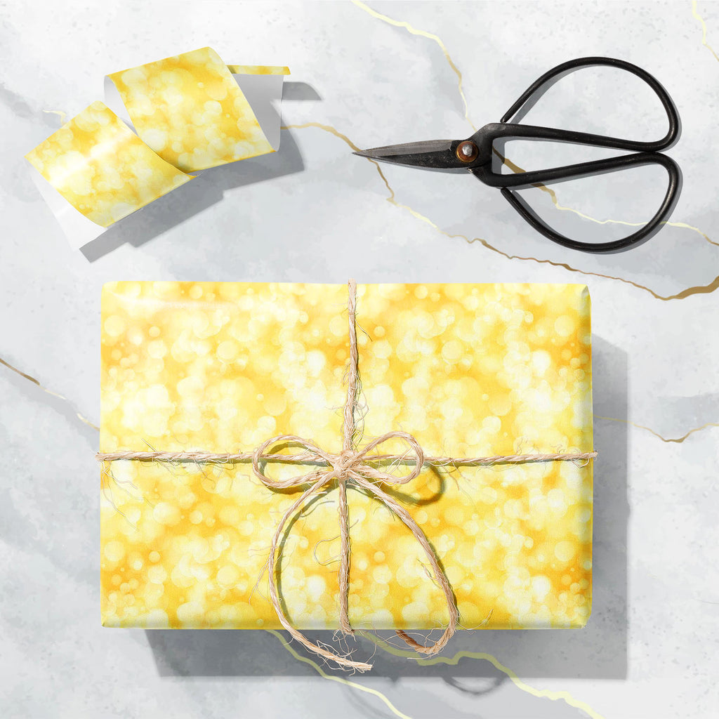 Abstract Golden Art Art & Craft Gift Wrapping Paper - Wrapping Papers - ArtzFolio.com