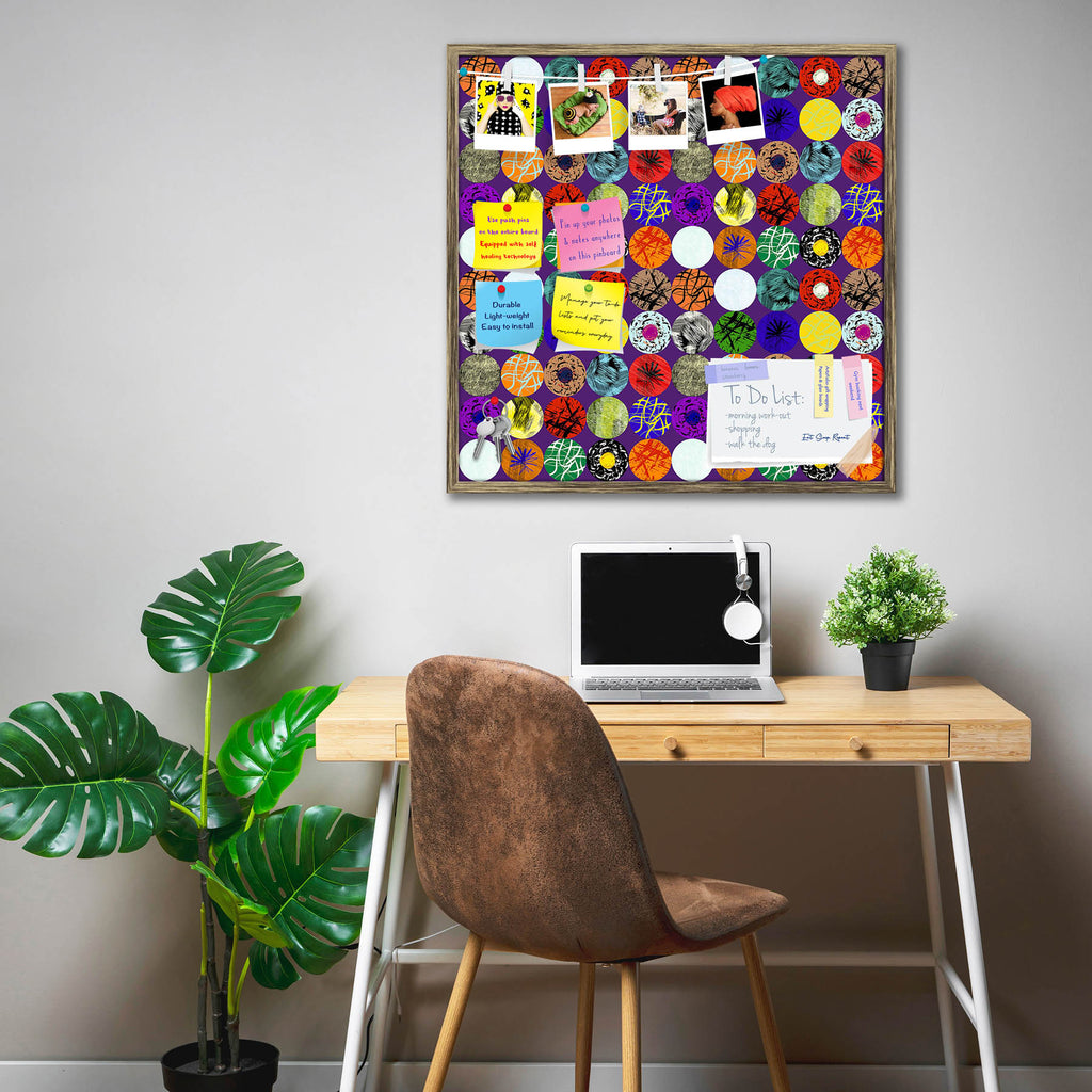 Abstract Pattern D7 Bulletin Board Notice Pin Board Soft Board | Framed - Bulletin Boards Framed - ArtzFolio.com