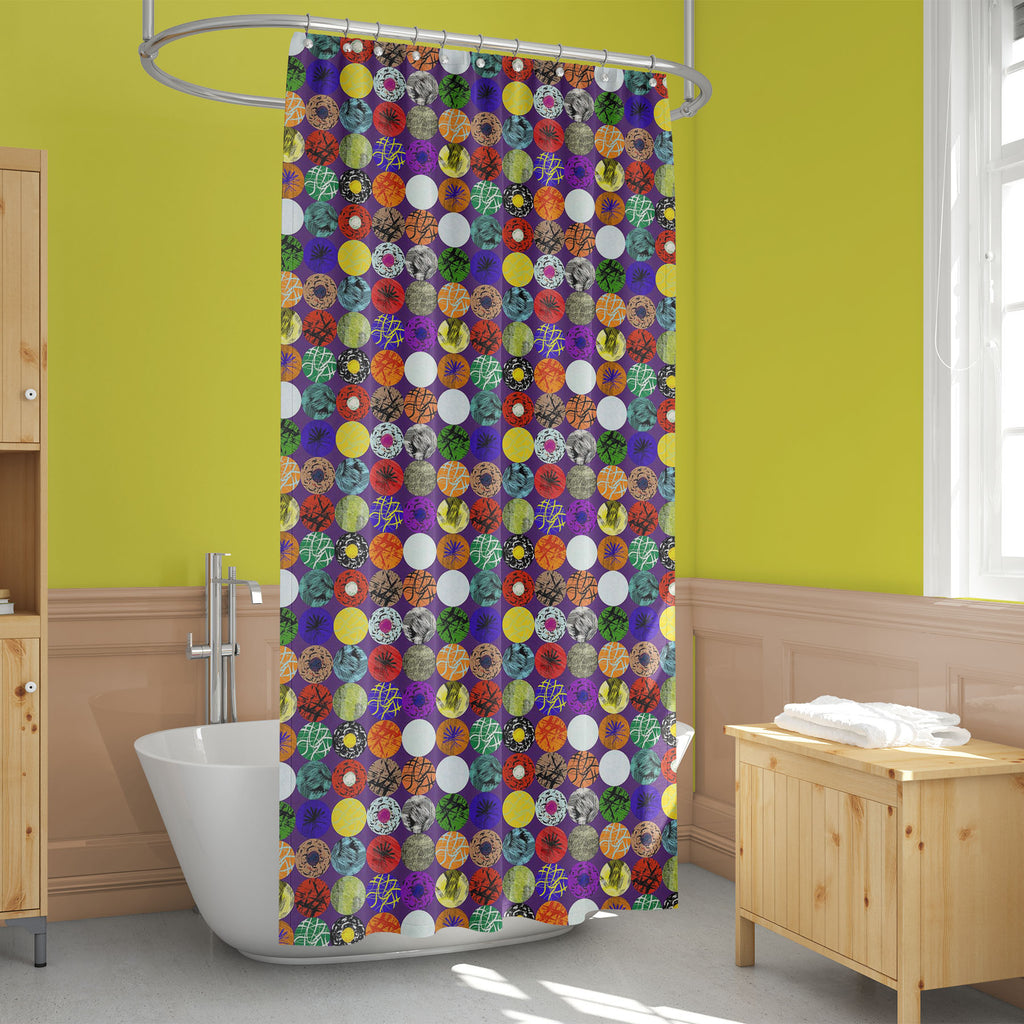 Abstract Pattern D7 Washable Waterproof Shower Curtain - Shower Curtains - ArtzFolio.com