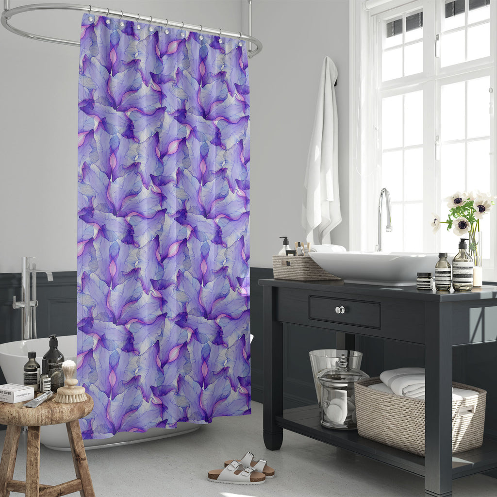 Watercolor Purple Flower Washable Waterproof Shower Curtain-Shower Curtains-CUR_SH_EL-IC 5008175 IC 5008175, Abstract Expressionism, Abstracts, Art and Paintings, Botanical, Decorative, Digital, Digital Art, Drawing, Floral, Flowers, Graphic, Illustrations, Nature, Paintings, Patterns, Scenic, Semi Abstract, Signs, Signs and Symbols, Watercolour, watercolor, purple, flower, washable, waterproof, shower, curtain, vector, seamless, violet, abstract, art, backdrop, background, blossom, card, colore, decor, dec