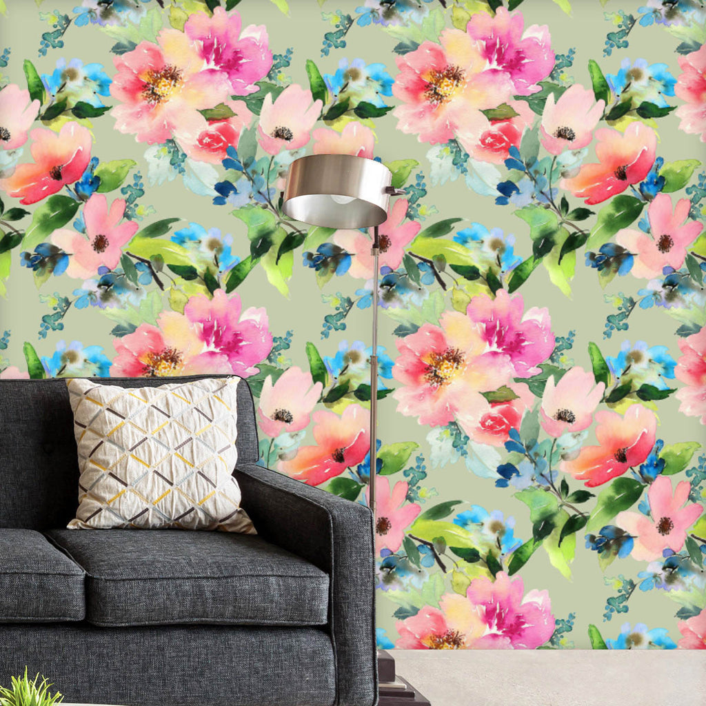 Watercolor Flowers Pattern D3 Wallpaper Roll-Wallpapers Peel & Stick-WAL_PA-IC 5008176 IC 5008176, Ancient, Art and Paintings, Black and White, Botanical, Drawing, Fashion, Floral, Flowers, Historical, Illustrations, Medieval, Nature, Patterns, Retro, Scenic, Signs, Signs and Symbols, Vintage, Watercolour, Wedding, White, watercolor, pattern, d3, wallpaper, roll, flower, background, seamless, textile, fabric, art, beauty, bloom, blossom, bouquet, bunch, casual, celebration, decoration, delicate, design, dra