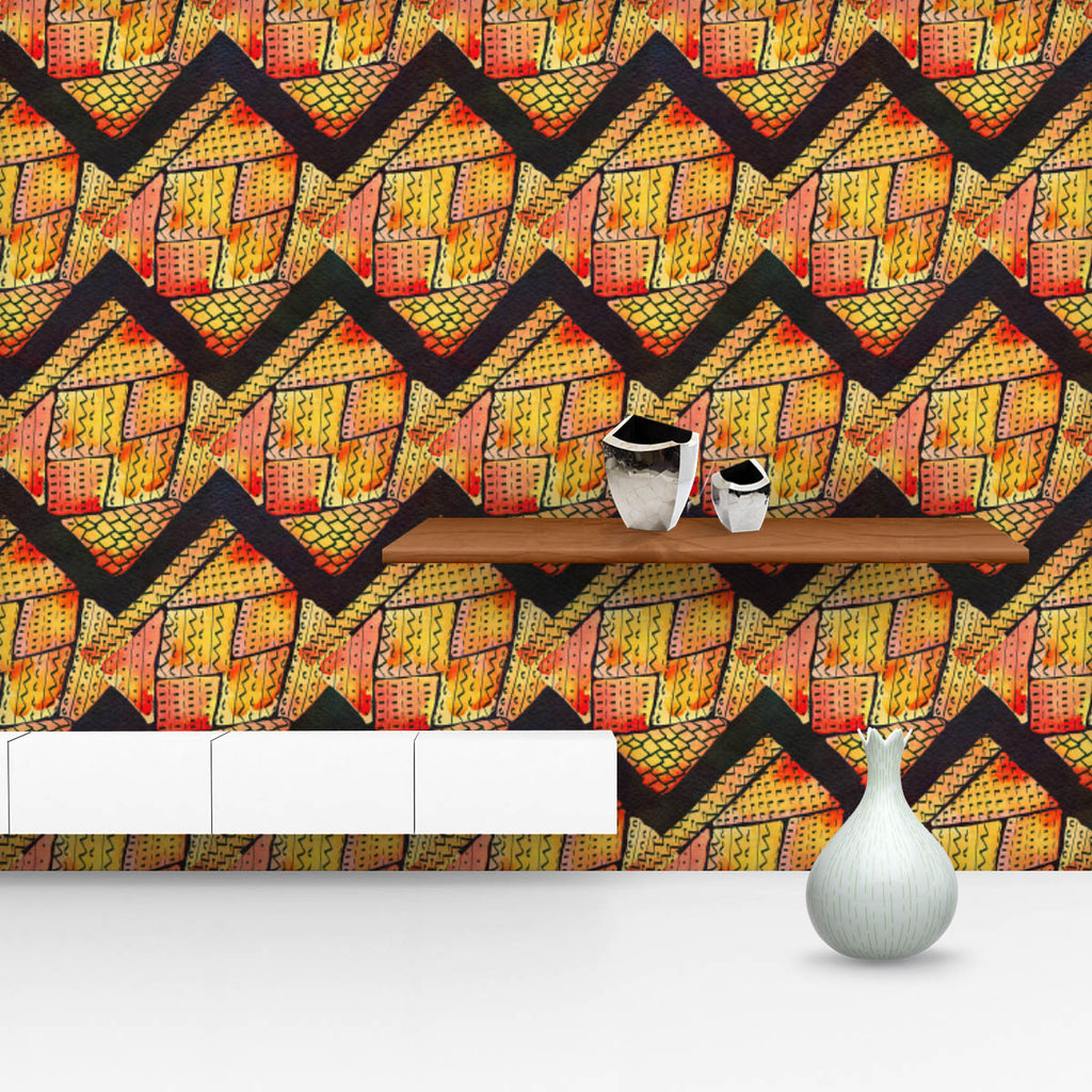 Abstract Geometric Pattern D4 Wallpaper Roll - Wallpapers Peel & Stick - ArtzFolio.com