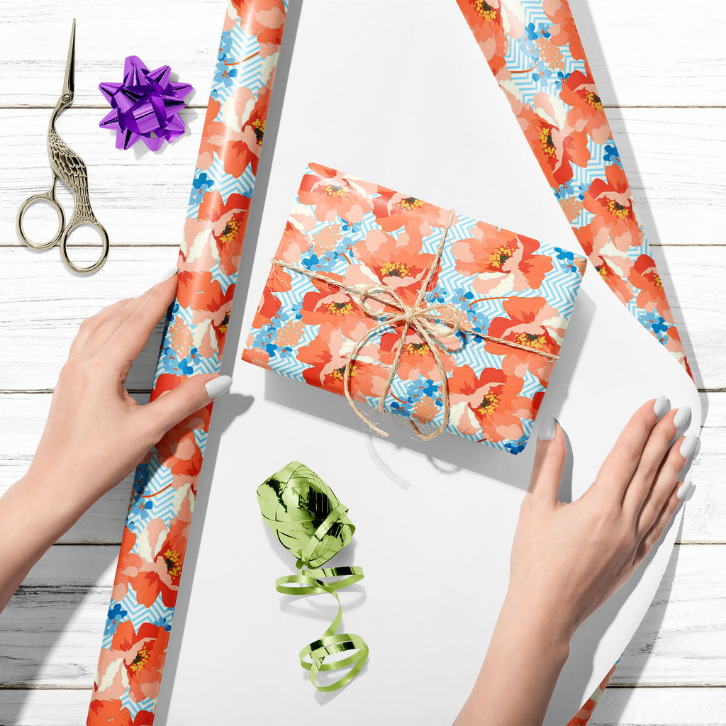 Blue And Coral Flowers Art & Craft Gift Wrapping Paper-Wrapping Papers-WRP_PP-IC 5008180 IC 5008180, Ancient, Art and Paintings, Baby, Birthday, Black and White, Botanical, Chevron, Children, Floral, Flowers, Historical, Holidays, Illustrations, Kids, Love, Medieval, Nature, Patterns, Romance, Scenic, Signs, Signs and Symbols, Victorian, Vintage, White, blue, and, coral, art, craft, gift, wrapping, paper, background, beautiful, bloom, blossom, bouquet, childrens, decoration, design, elegance, feminine, flor