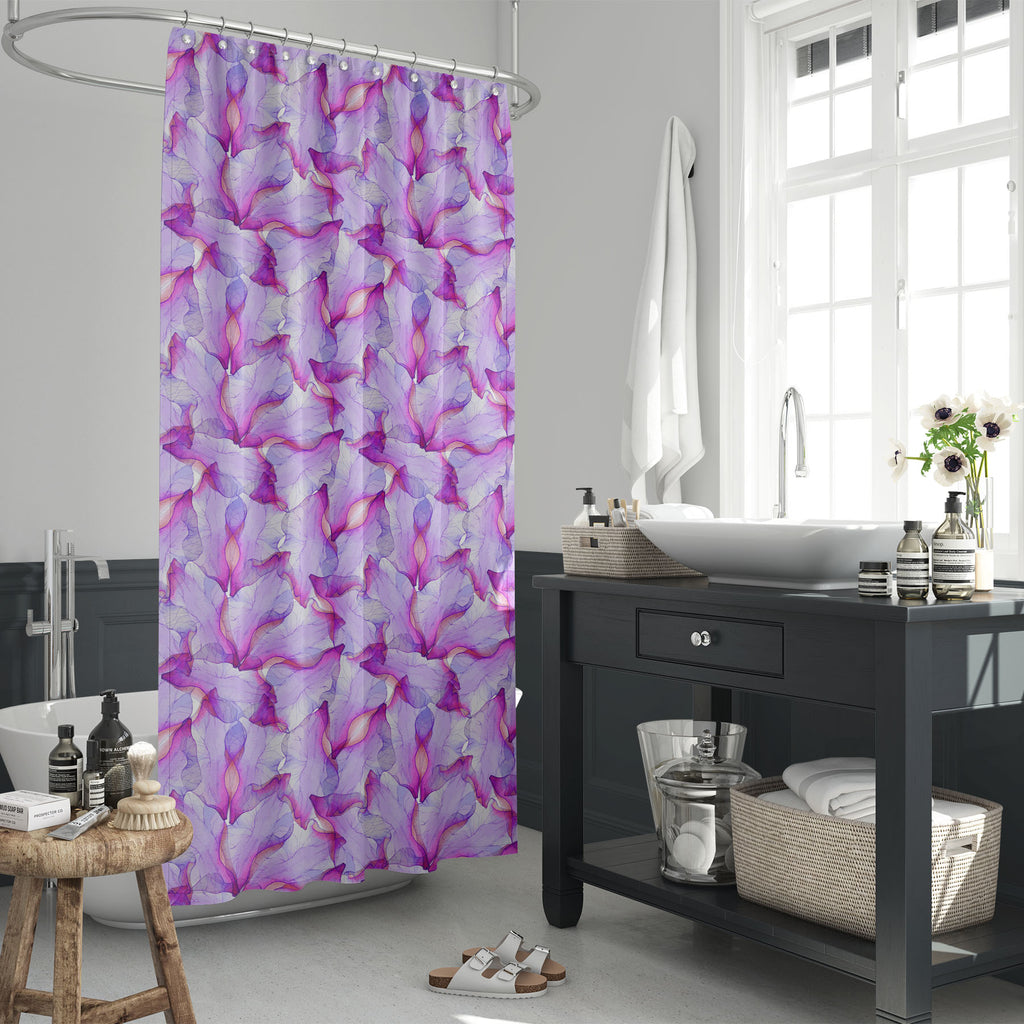 Purple Flower Petal D2 Washable Waterproof Shower Curtain-Shower Curtains-CUR_SH_EL-IC 5008182 IC 5008182, Abstract Expressionism, Abstracts, Art and Paintings, Botanical, Decorative, Digital, Digital Art, Drawing, Floral, Flowers, Graphic, Illustrations, Nature, Paintings, Patterns, Scenic, Semi Abstract, Signs, Signs and Symbols, Watercolour, purple, flower, petal, d2, washable, waterproof, shower, curtain, abstract, art, backdrop, background, blossom, card, colore, decor, decoration, design, elegance, el