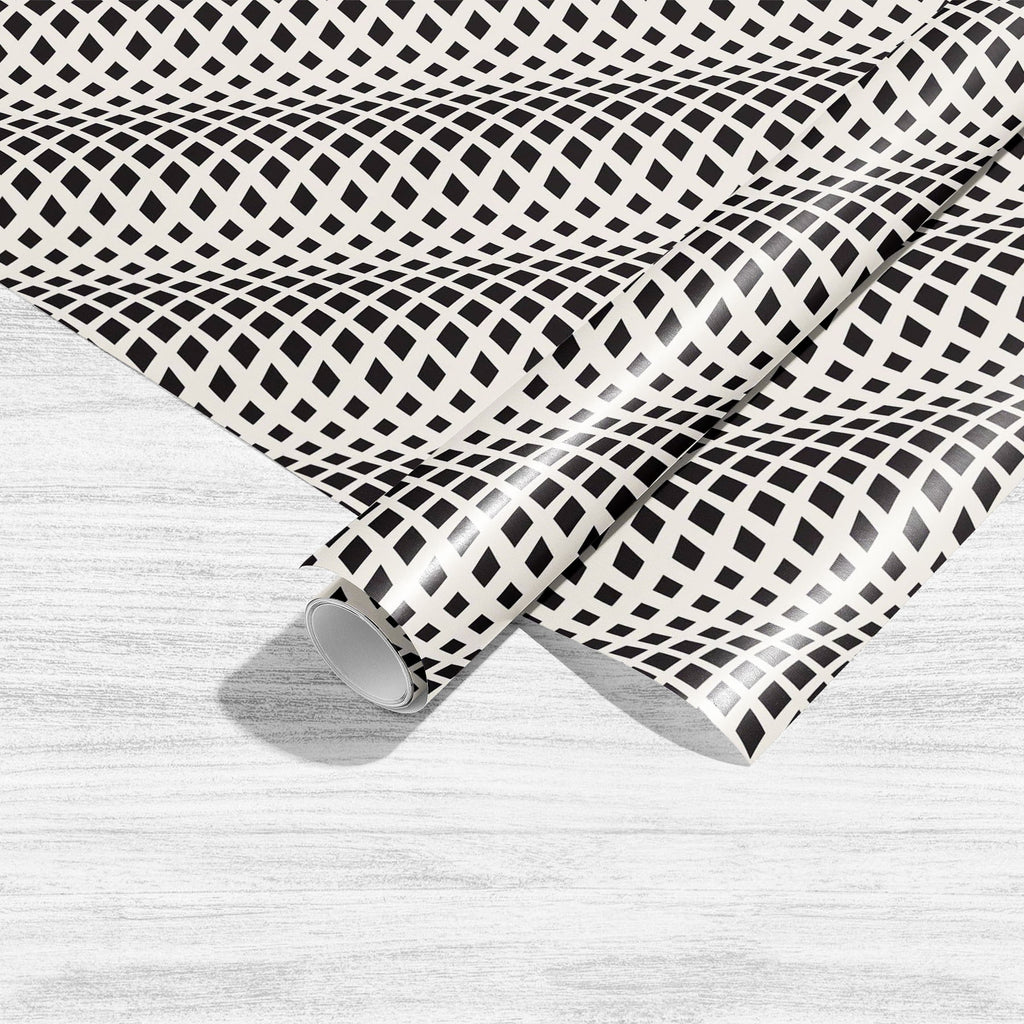 Wavy Crossed Stripes Art & Craft Gift Wrapping Paper-Wrapping Papers-WRP_PP-IC 5008186 IC 5008186, Abstract Expressionism, Abstracts, Ancient, Art and Paintings, Black, Black and White, Digital, Digital Art, Fashion, Geometric, Geometric Abstraction, Graphic, Grid Art, Historical, Illustrations, Medieval, Modern Art, Patterns, Retro, Semi Abstract, Signs, Signs and Symbols, Stripes, Vintage, White, wavy, crossed, art, craft, gift, wrapping, paper, pattern, textiles, seamless, textile, design, wallpaper, wal