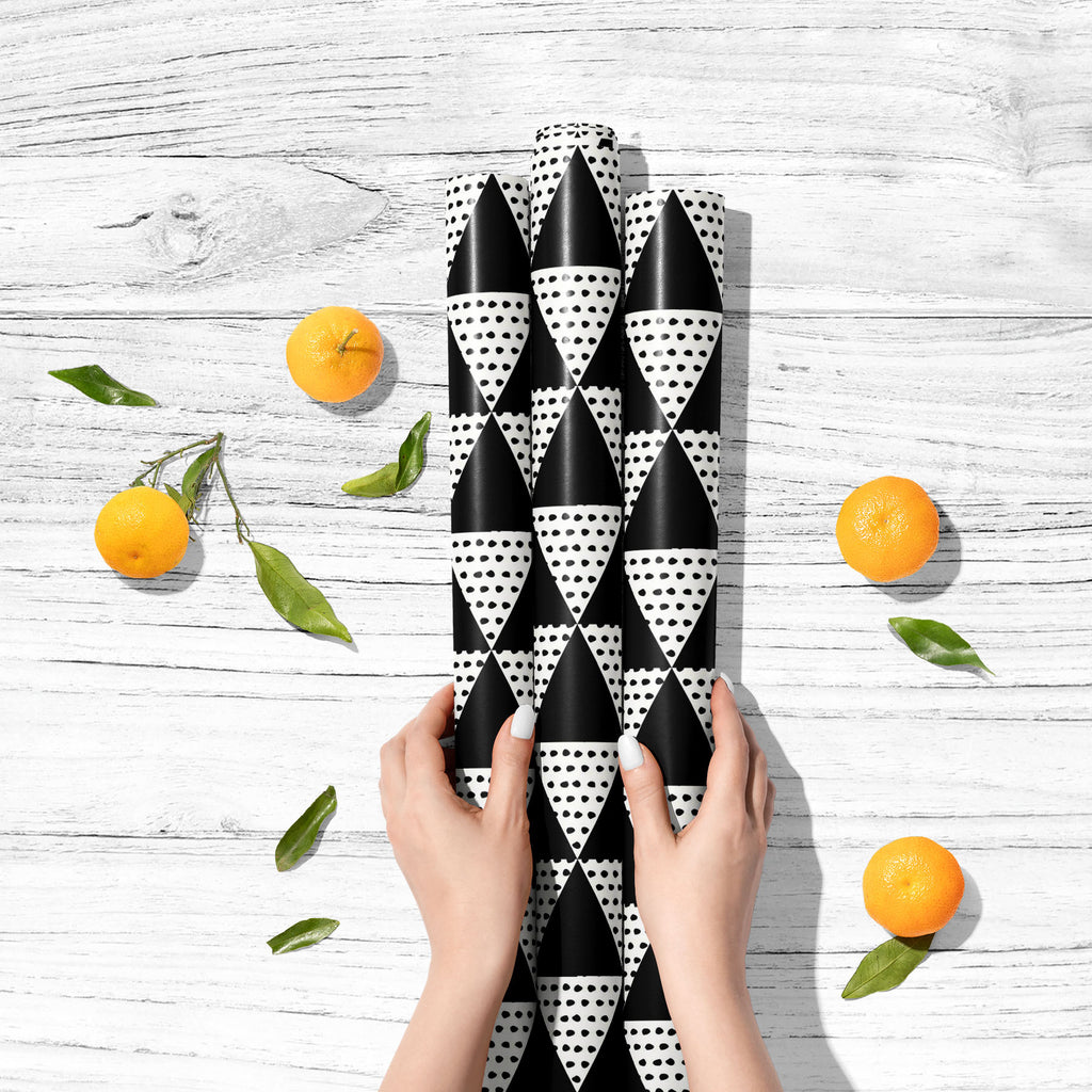 Abstract Geometric Pattern D9 Art & Craft Gift Wrapping Paper - Wrapping Papers - ArtzFolio.com