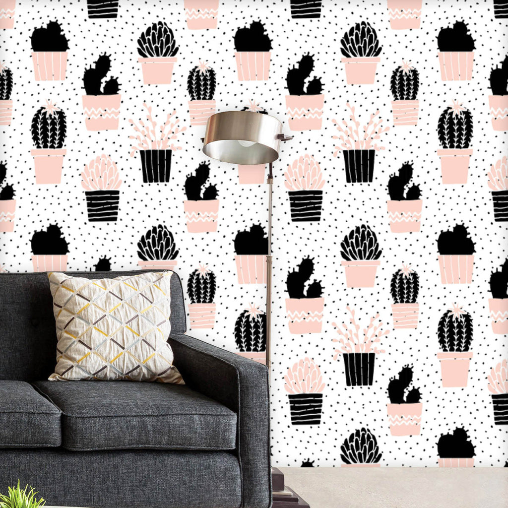 Plants Pattern D1 Wallpaper Roll-Wallpapers Peel & Stick-WAL_PA-IC 5008201 IC 5008201, Abstract Expressionism, Abstracts, Ancient, Black and White, Botanical, Decorative, Digital, Digital Art, Dots, Floral, Flowers, Graphic, Historical, Illustrations, Medieval, Modern Art, Nature, Patterns, Retro, Scandinavian, Semi Abstract, Signs, Signs and Symbols, Vintage, White, plants, pattern, d1, wallpaper, roll, cactus, abstract, backdrop, background, cacti, card, cool, creative, cute, decor, decoration, design, dr