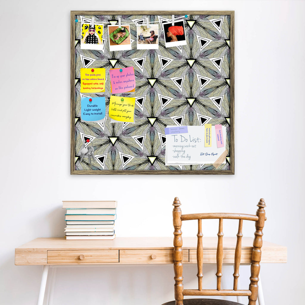 Abstract Pattern D8 Bulletin Board Notice Pin Board Soft Board | Framed - Bulletin Boards Framed - ArtzFolio.com