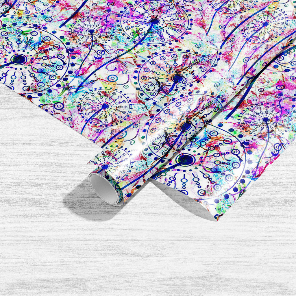 Abstract Floral Pattern D1 Art & Craft Gift Wrapping Paper - Wrapping Papers - ArtzFolio.com