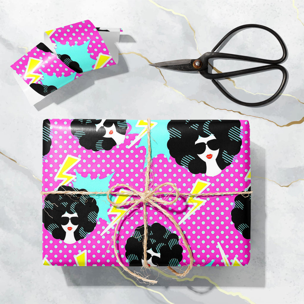 Retro Disco Pattern Art & Craft Gift Wrapping Paper-Wrapping Papers-WRP_PP-IC 5008213 IC 5008213, 80s, Abstract Expressionism, Abstracts, Ancient, Art and Paintings, Black, Black and White, Decorative, Digital, Digital Art, Dots, Fashion, Geometric, Geometric Abstraction, Graphic, Hipster, Historical, Illustrations, Medieval, Modern Art, Patterns, Pop Art, Retro, Semi Abstract, Signs, Signs and Symbols, Triangles, Vintage, disco, pattern, art, craft, gift, wrapping, paper, abstract, artwork, backdrop, backg