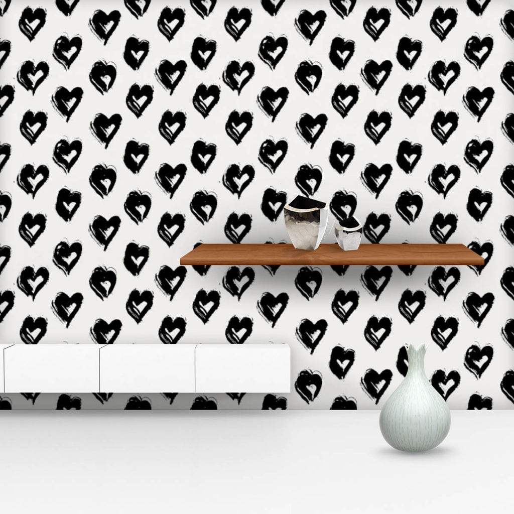 Valentine Hearts D2 Wallpaper Roll-Wallpapers Peel & Stick-WAL_PA-IC 5008222 IC 5008222, Abstract Expressionism, Abstracts, Ancient, Art and Paintings, Black, Black and White, Decorative, Digital, Digital Art, Graphic, Hand Drawn, Hearts, Historical, Illustrations, Love, Medieval, Modern Art, Patterns, Retro, Romance, Semi Abstract, Signs, Signs and Symbols, Vintage, valentine, d2, wallpaper, roll, abstract, acrylic, backdrop, background, card, cool, creative, day, decor, decoration, design, drawn, elegant,