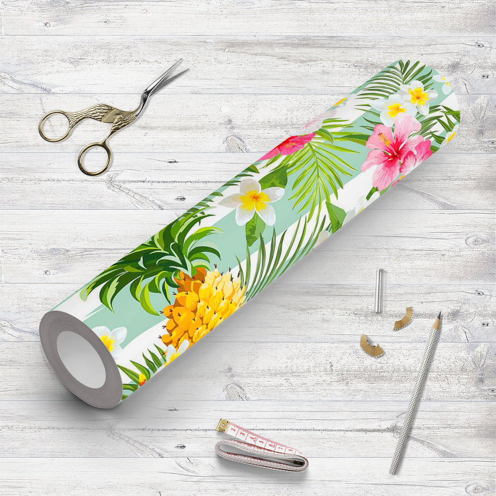 Pineapples & Tropical Flowers Wallpaper Roll-Wallpapers Peel & Stick-WAL_PA-IC 5008236 IC 5008236, Ancient, Birthday, Books, Botanical, Floral, Flowers, Fruit and Vegetable, Fruits, Geometric, Geometric Abstraction, Historical, Love, Medieval, Nature, Patterns, Retro, Romance, Scenic, Signs, Signs and Symbols, Tropical, Vintage, Wedding, pineapples, wallpaper, roll, flower, pineapple, seamless, geometry, pattern, background, fruit, announcement, day, decoration, design, elegant, element, garden, greeting, i