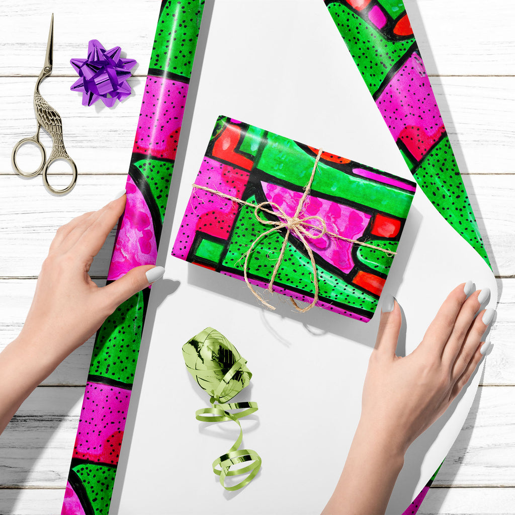 Abstract Geometric Pattern D11 Art & Craft Gift Wrapping Paper - Wrapping Papers - ArtzFolio.com