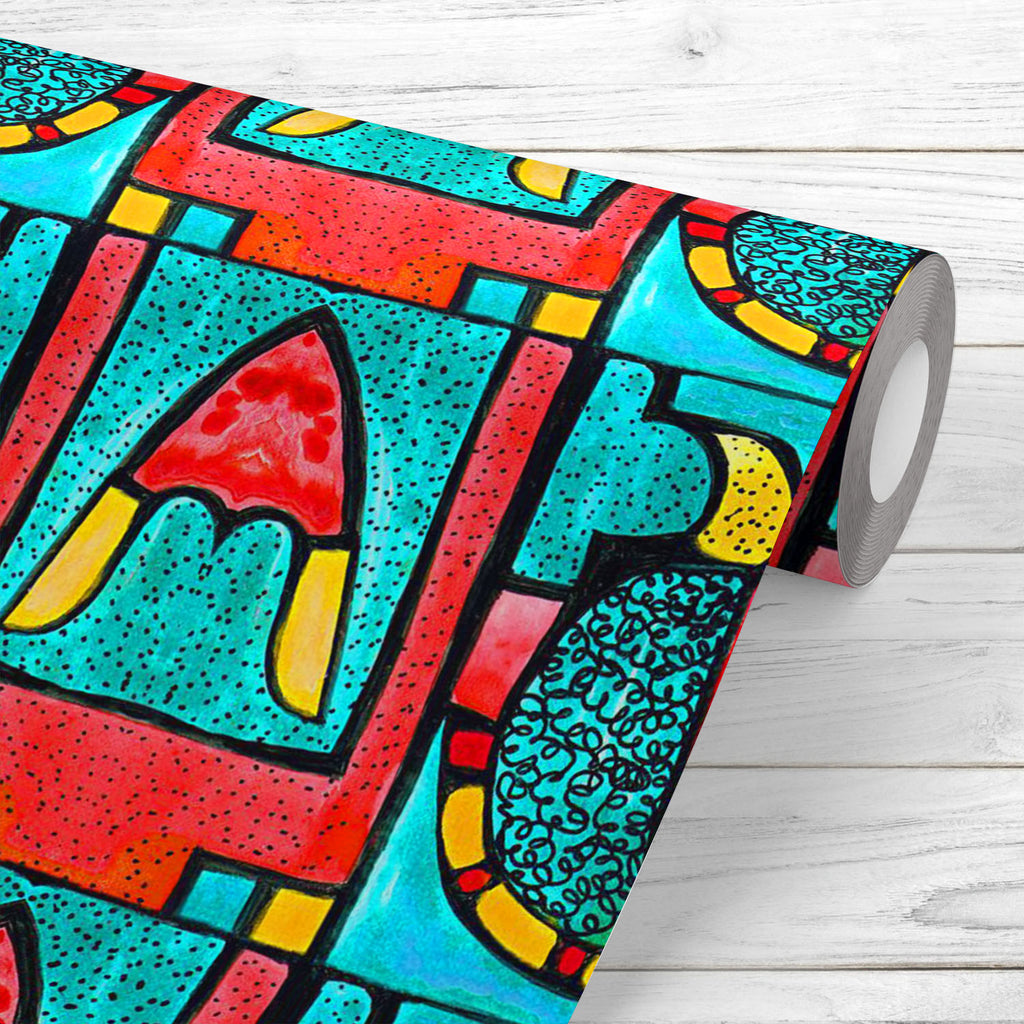 Abstract Geometric Pattern D12 Wallpaper Roll - Wallpapers Peel & Stick - ArtzFolio.com