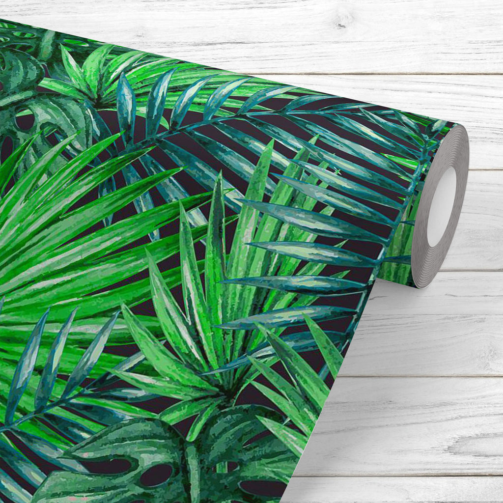 Tropical Palm Leaves D3 Wallpaper Roll-Wallpapers Peel & Stick-WAL_PA-IC 5008241 IC 5008241, Art and Paintings, Black and White, Botanical, Digital, Digital Art, Fashion, Floral, Flowers, Graphic, Hawaiian, Illustrations, Nature, Paintings, Patterns, Scenic, Signs, Signs and Symbols, Tropical, Watercolour, White, palm, leaves, d3, wallpaper, roll, leaf, plants, palms, pattern, jungle, watercolor, seamless, rainforest, exotic, background, tropic, green, plant, forest, pa, art, beautiful, botany, branch, colo