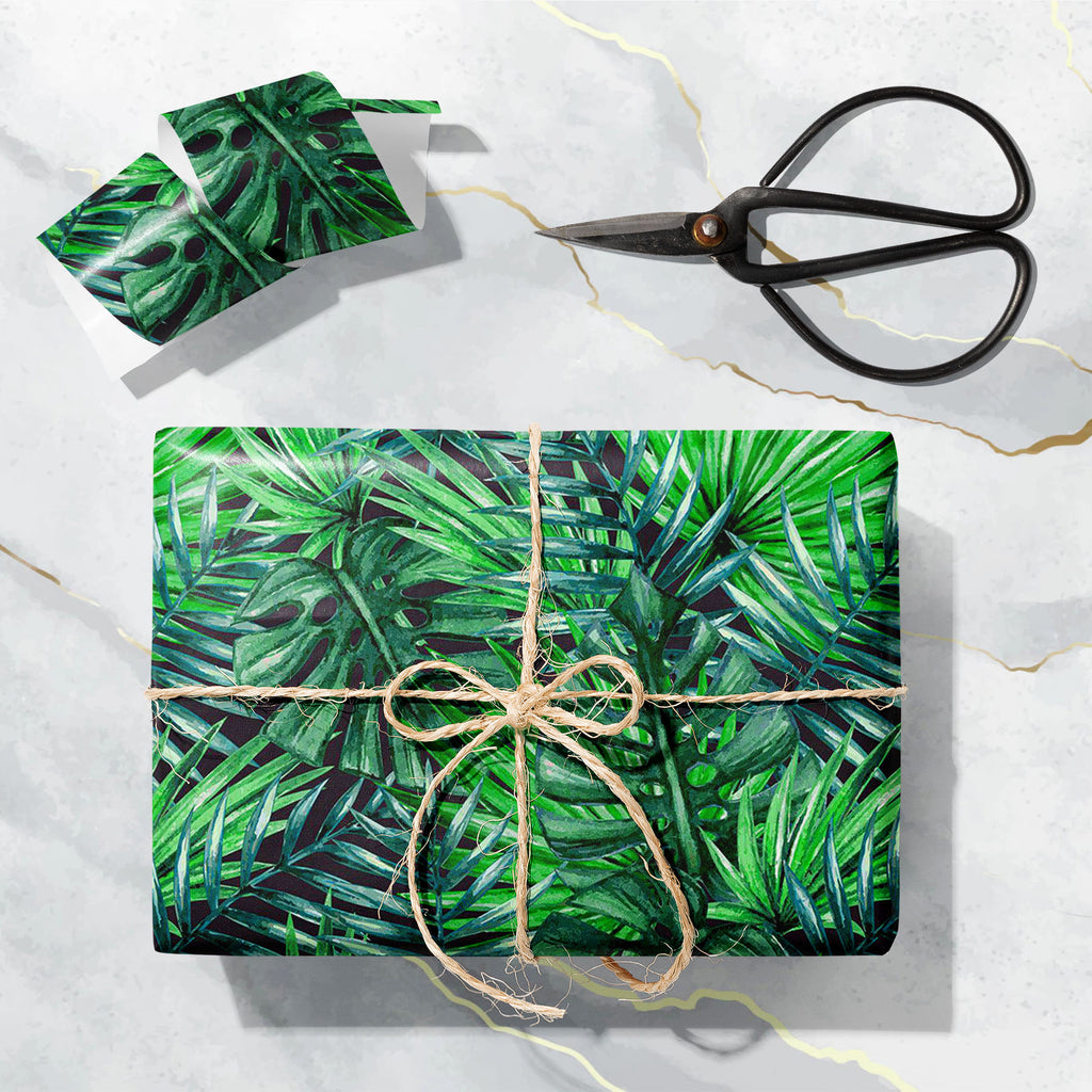 Tropical Palm Leaves D3 Art & Craft Gift Wrapping Paper-Wrapping Papers-WRP_PP-IC 5008241 IC 5008241, Art and Paintings, Black and White, Botanical, Digital, Digital Art, Fashion, Floral, Flowers, Graphic, Hawaiian, Illustrations, Nature, Paintings, Patterns, Scenic, Signs, Signs and Symbols, Tropical, Watercolour, White, palm, leaves, d3, art, craft, gift, wrapping, paper, leaf, plants, palms, pattern, jungle, watercolor, seamless, rainforest, exotic, background, tropic, green, plant, forest, pa, beautiful