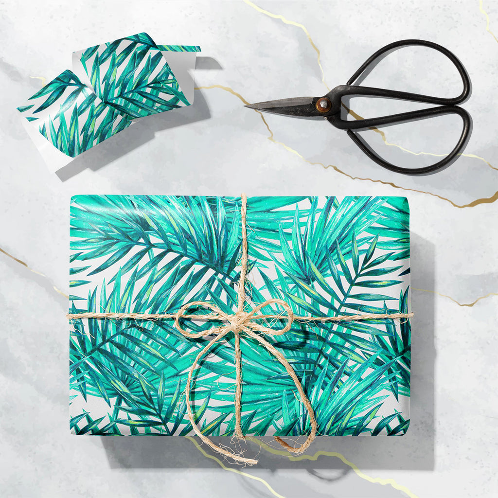Tropical Palm Leaves D4 Art & Craft Gift Wrapping Paper-Wrapping Papers-WRP_PP-IC 5008242 IC 5008242, Art and Paintings, Black and White, Botanical, Digital, Digital Art, Fashion, Floral, Flowers, Graphic, Hawaiian, Illustrations, Nature, Paintings, Patterns, Scenic, Signs, Signs and Symbols, Tropical, Watercolour, White, palm, leaves, d4, art, craft, gift, wrapping, paper, leaf, watercolor, pattern, seamless, jungle, trees, palms, tree, background, beautiful, botany, branch, colorful, decoration, design, e