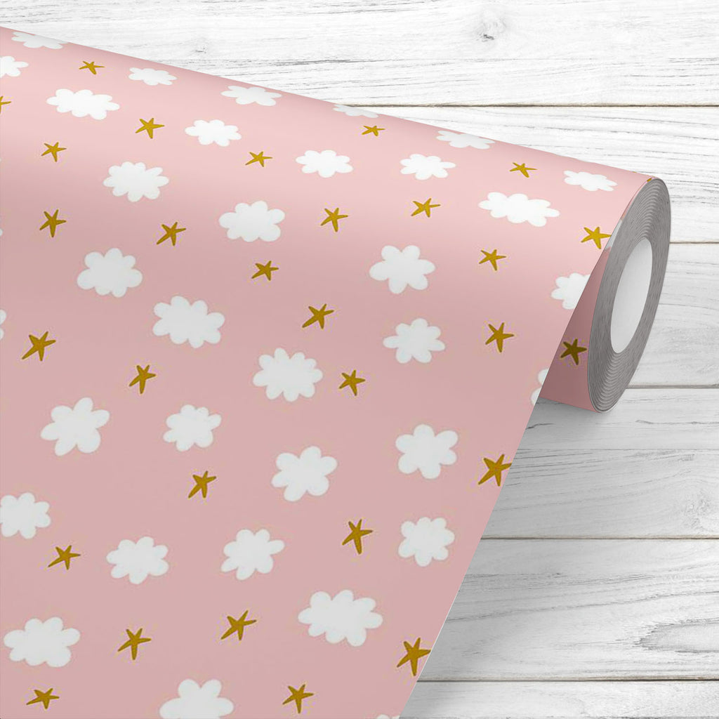 Stars & Clouds Wallpaper Roll-Wallpapers Peel & Stick-WAL_PA-IC 5008245 IC 5008245, Abstract Expressionism, Abstracts, Ancient, Baby, Black and White, Books, Children, Decorative, Digital, Digital Art, Drawing, Graphic, Historical, Illustrations, Kids, Medieval, Modern Art, Patterns, Semi Abstract, Signs, Signs and Symbols, Stars, Vintage, White, clouds, wallpaper, roll, background, seamless, pattern, cute, abstract, card, color, cool, creative, decor, decoration, design, doodle, drawn, element, fabric, gir