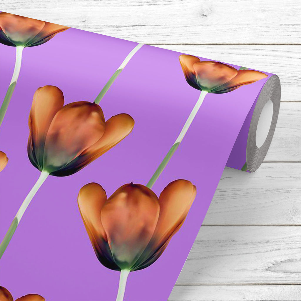 3D Tulips Pattern D1 Wallpaper Roll - Wallpapers Peel & Stick - ArtzFolio.com
