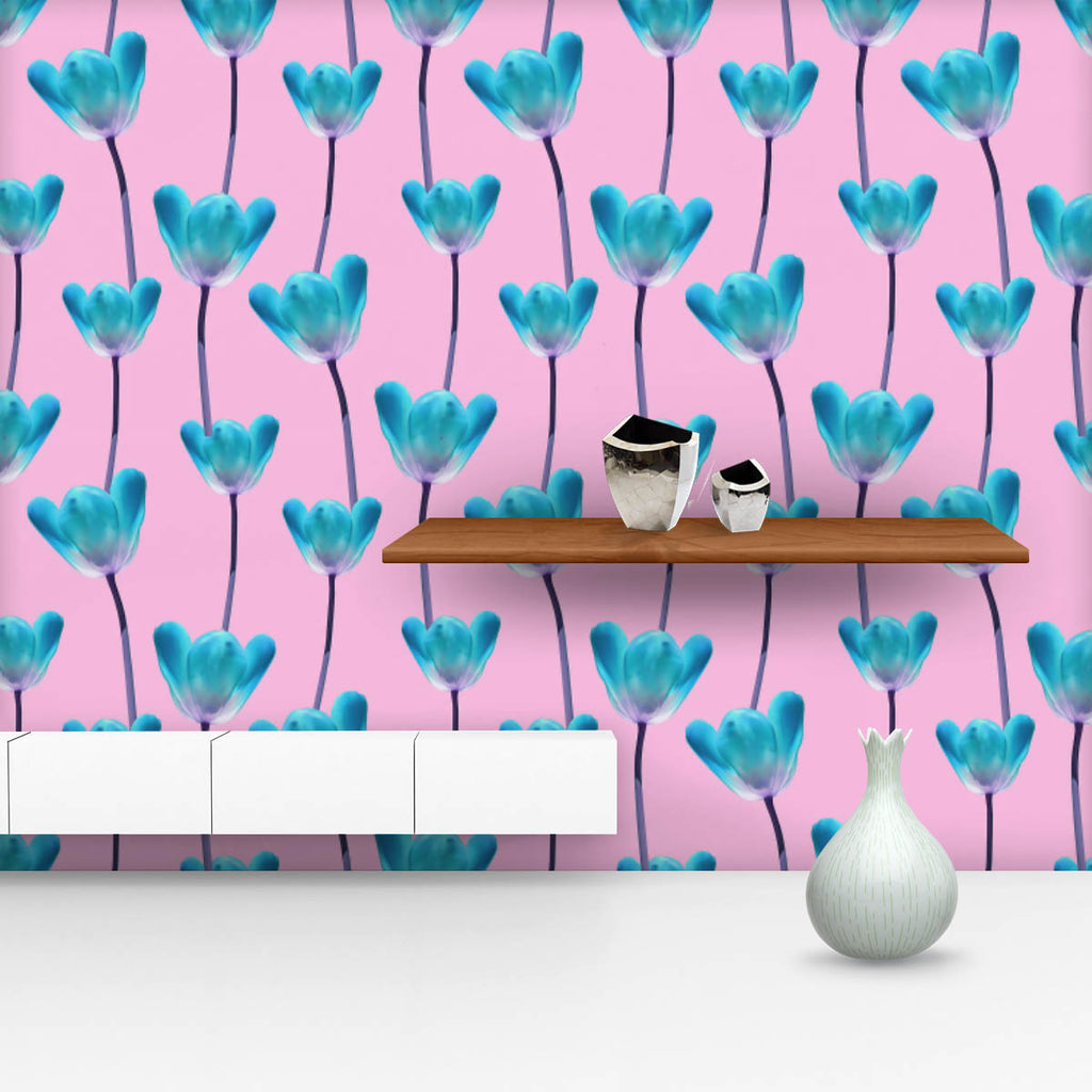 3D Tulips Pattern D5 Wallpaper Roll - Wallpapers Peel & Stick - ArtzFolio.com