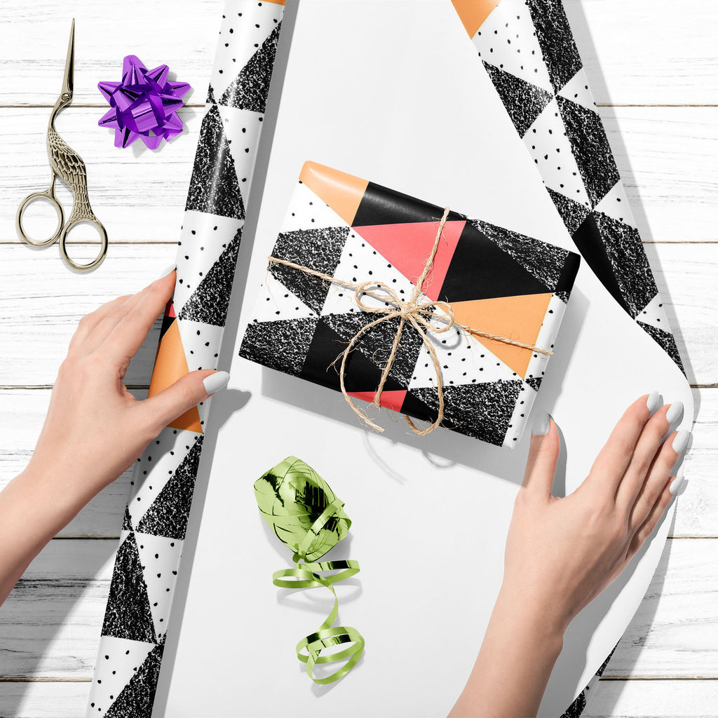 Abstract Geometric Pattern D13 Art & Craft Gift Wrapping Paper - Wrapping Papers - ArtzFolio.com
