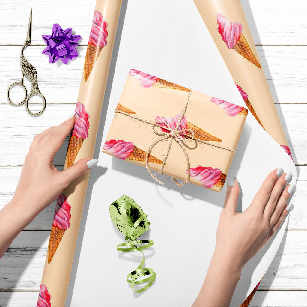 Watercolor Ice Cream D1 Art & Craft Gift Wrapping Paper-Wrapping Papers-WRP_PP-IC 5008254 IC 5008254, Art and Paintings, Black and White, Cuisine, Drawing, Food, Food and Beverage, Food and Drink, Illustrations, Paintings, Patterns, Sketches, Watercolour, White, watercolor, ice, cream, d1, art, craft, gift, wrapping, paper, candy, classic, cold, colore, cone, creamy, dairy, delicious, dessert, drawn, freeze, hand, illustration, isolated, painting, pattern, product, raster, refreshing, refreshment, repetitio