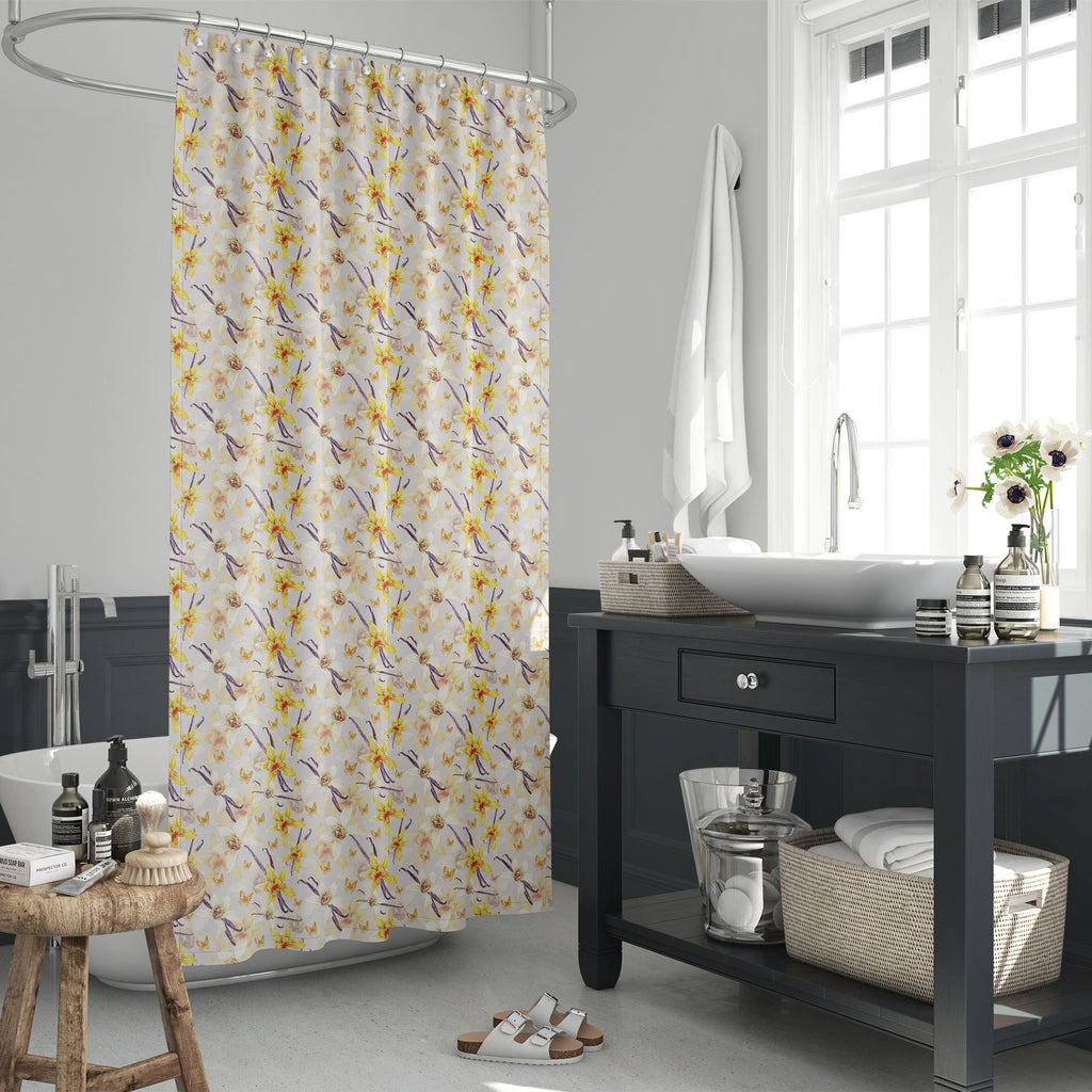 Tropical Floral Pattern D1 Washable Waterproof Shower Curtain-Shower Curtains-CUR_SH_EL-IC 5008265 IC 5008265, Ancient, Art and Paintings, Asian, Black and White, Botanical, Cuisine, Digital, Digital Art, Floral, Flowers, Food, Food and Beverage, Food and Drink, Graphic, Historical, Illustrations, Indian, Medieval, Nature, Patterns, Scenic, Tropical, Vintage, Watercolour, White, pattern, d1, washable, waterproof, shower, curtain, aromatherapy, art, background, bloom, botany, branch, decoration, dessert, exo