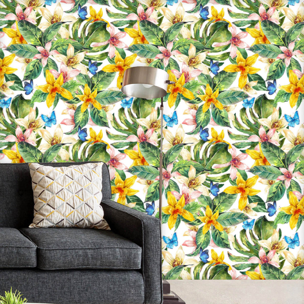 Watercolor Natural Floral Leaves Wallpaper Roll-Wallpapers Peel & Stick-WAL_PA-IC 5008269 IC 5008269, Abstract Expressionism, Abstracts, Ancient, Art and Paintings, Black and White, Botanical, Fashion, Floral, Flowers, Hawaiian, Historical, Illustrations, Medieval, Nature, Paintings, Patterns, Scenic, Semi Abstract, Tropical, Vintage, Watercolour, White, watercolor, natural, leaves, wallpaper, roll, abstract, aloha, art, background, banana, beach, butterfly, decoration, drawn, exotic, flower, foliage, garde