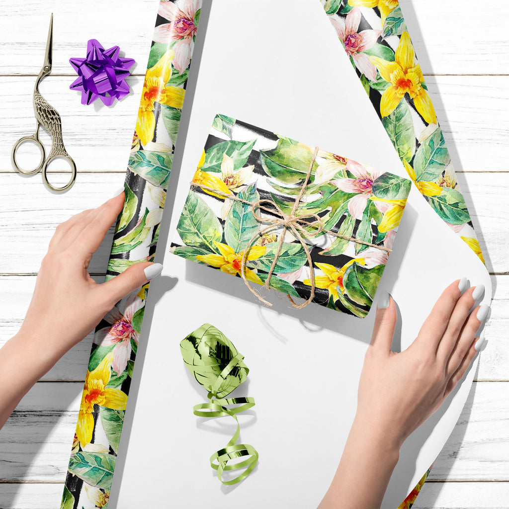 Watercolor Floral Leaves D1 Art & Craft Gift Wrapping Paper-Wrapping Papers-WRP_PP-IC 5008271 IC 5008271, Abstract Expressionism, Abstracts, Ancient, Art and Paintings, Black and White, Botanical, Fashion, Floral, Flowers, Hawaiian, Historical, Illustrations, Medieval, Nature, Paintings, Patterns, Scenic, Semi Abstract, Tropical, Vintage, Watercolour, White, watercolor, leaves, d1, art, craft, gift, wrapping, paper, abstract, aloha, background, banana, beach, decoration, drawn, exotic, flower, foliage, gard