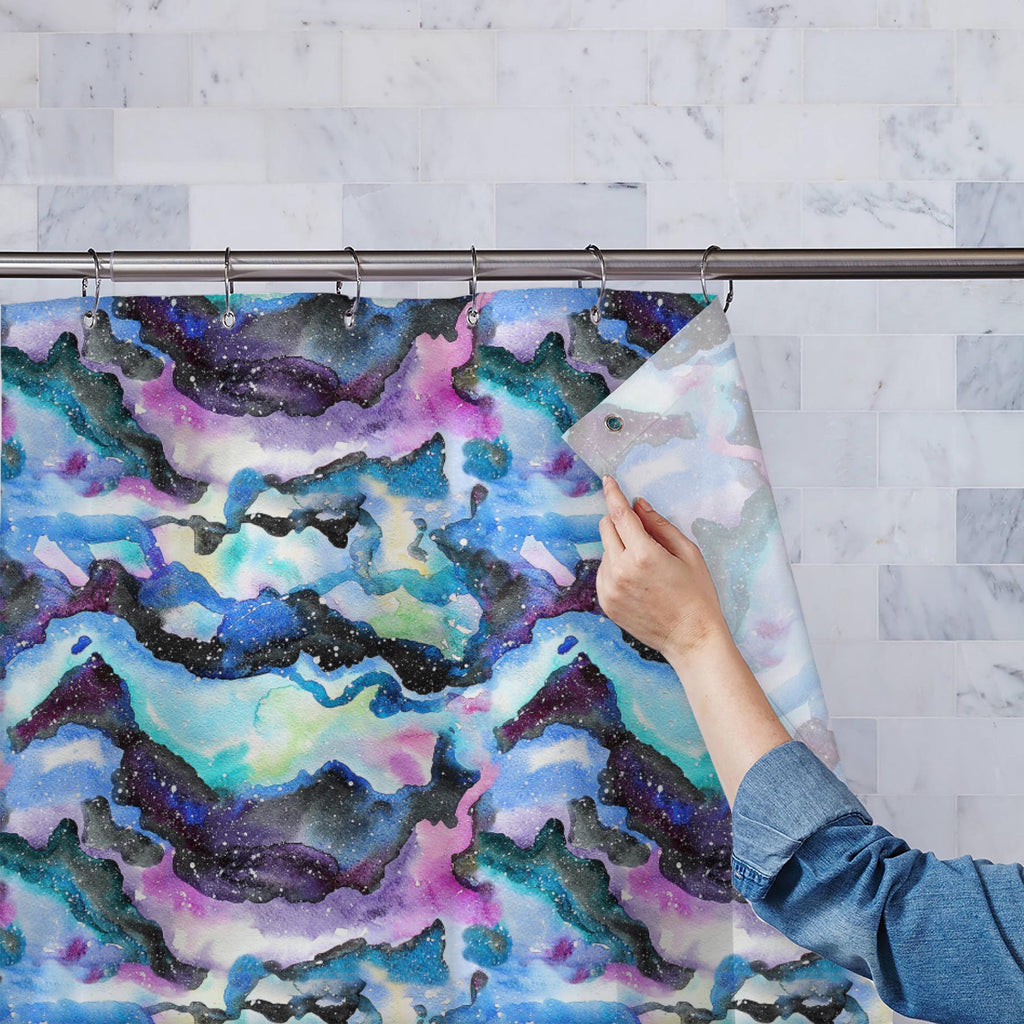 Watercolor Modern Abstract D1 Washable Waterproof Shower Curtain-Shower Curtains-CUR_SH_EL-IC 5008275 IC 5008275, Abstract Expressionism, Abstracts, Art and Paintings, Astrology, Astronomy, Black, Black and White, Cosmology, Digital, Digital Art, Fantasy, Graphic, Horoscope, Illustrations, Modern Art, Nature, Patterns, Scenic, Semi Abstract, Signs, Signs and Symbols, Space, Splatter, Stars, Sun Signs, Watercolour, Zodiac, watercolor, modern, abstract, d1, washable, waterproof, shower, curtain, art, backdrop