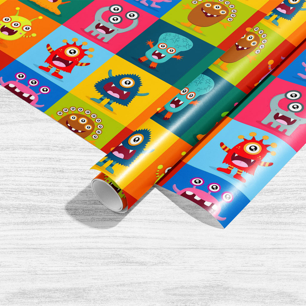 Kids Monster D2 Art & Craft Gift Wrapping Paper-Wrapping Papers-WRP_PP-IC 5008277 IC 5008277, Animals, Animated Cartoons, Art and Paintings, Baby, Birthday, Caricature, Cartoons, Children, Digital, Digital Art, Festivals and Occasions, Festive, Graphic, Illustrations, Kids, Patterns, Signs, Signs and Symbols, monster, d2, art, craft, gift, wrapping, paper, alien, animal, anniversary, shower, background, banner, card, invitation, party, boy, cartoon, celebration, clip, cover, creature, cute, decoration, desi