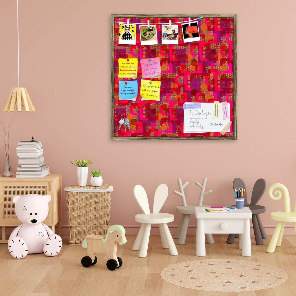 Abstract Art D42 Bulletin Board Notice Pin Board Soft Board | Framed - Bulletin Boards Framed - ArtzFolio.com