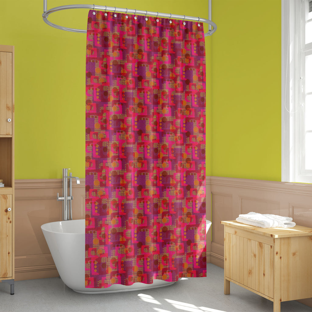 Abstract Art D42 Washable Waterproof Shower Curtain - Shower Curtains - ArtzFolio.com