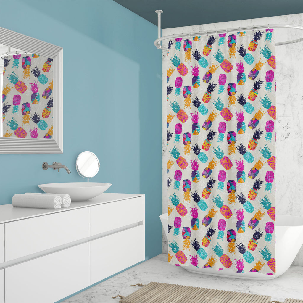 Retro Summer Fruit D2 Washable Waterproof Shower Curtain-Shower Curtains-CUR_SH_EL-IC 5008297 IC 5008297, 80s, Ancient, Art and Paintings, Fashion, Fruit and Vegetable, Fruits, Hand Drawn, Historical, Holidays, Illustrations, Medieval, Modern Art, Patterns, Pop Art, Retro, Signs, Signs and Symbols, Symbols, Vintage, summer, fruit, d2, washable, waterproof, shower, curtain, seamless, pattern, pineapple, pop, art, party, background, beach, bright, color, colorful, concept, creative, decoration, design, drawn,
