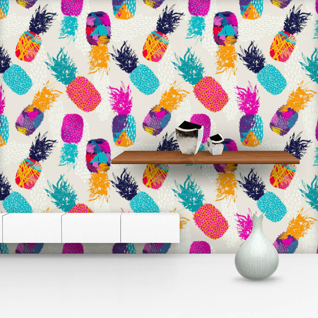 Retro Summer Fruit D2 Wallpaper Roll-Wallpapers Peel & Stick-WAL_PA-IC 5008297 IC 5008297, 80s, Ancient, Art and Paintings, Fashion, Fruit and Vegetable, Fruits, Hand Drawn, Historical, Holidays, Illustrations, Medieval, Modern Art, Patterns, Pop Art, Retro, Signs, Signs and Symbols, Symbols, Vintage, summer, fruit, d2, wallpaper, roll, seamless, pattern, pineapple, pop, art, party, background, beach, bright, color, colorful, concept, creative, decoration, design, drawn, fun, hand, happy, holiday, illustrat
