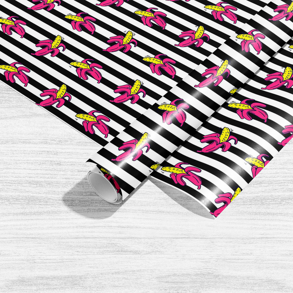 Summer Bananas Pattern D1 Art & Craft Gift Wrapping Paper-Wrapping Papers-WRP_PP-IC 5008300 IC 5008300, Ancient, Art and Paintings, Black and White, Decorative, Digital, Digital Art, Fashion, Geometric, Geometric Abstraction, Graphic, Hipster, Historical, Illustrations, Medieval, Modern Art, Patterns, Pop Art, Retro, Signs, Signs and Symbols, Stripes, Vintage, White, summer, bananas, pattern, d1, art, craft, gift, wrapping, paper, abstract, background, artwork, black, and, bright, colorful, cool, creative, 
