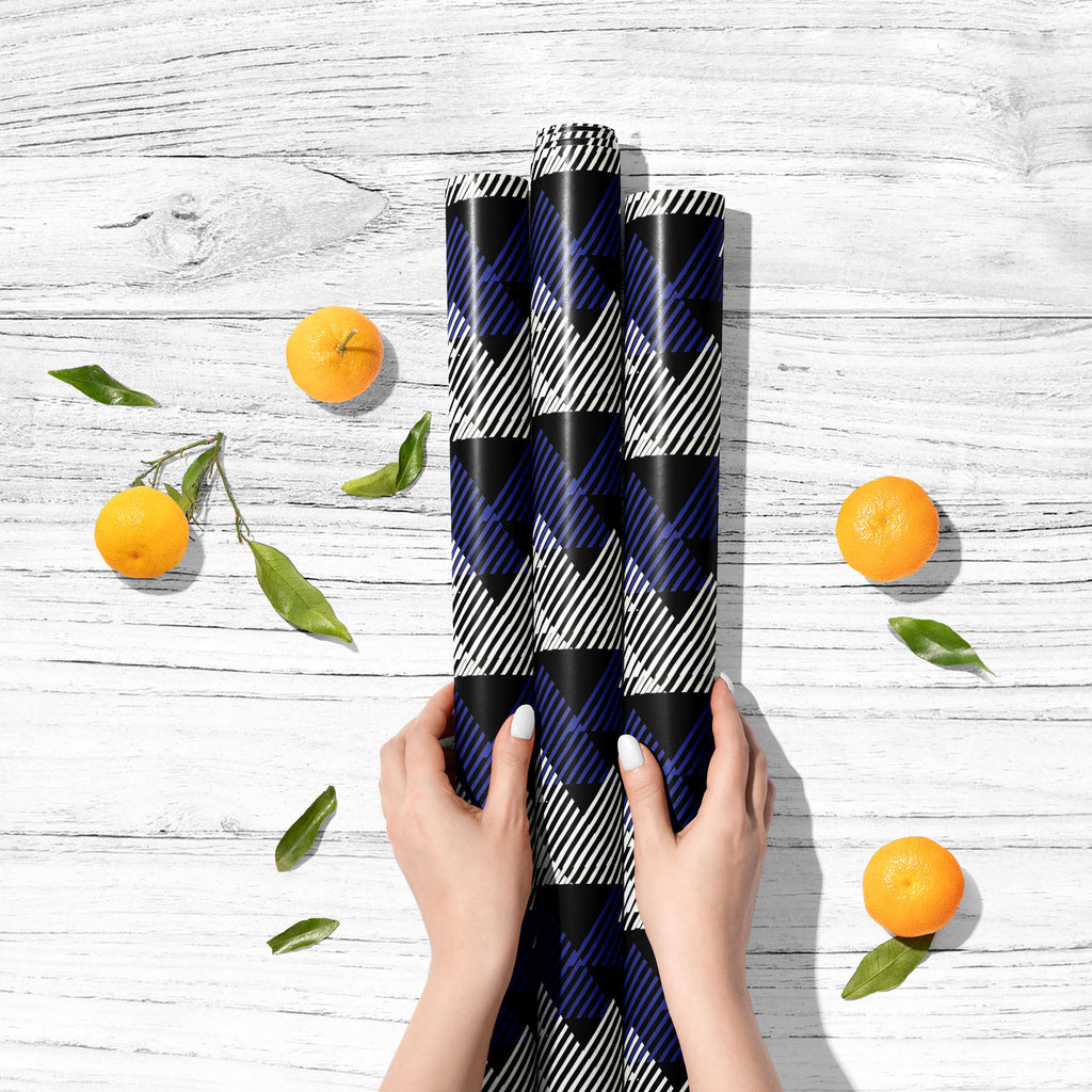 3D Triangles D1 Art & Craft Gift Wrapping Paper - Wrapping Papers - ArtzFolio.com