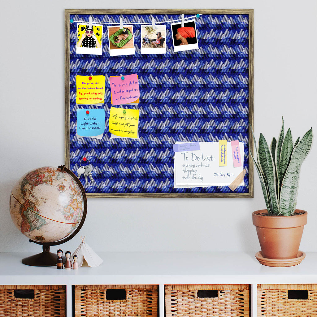 3D Lines & Stripes D2 Bulletin Board Notice Pin Board Soft Board | Framed - Bulletin Boards Framed - ArtzFolio.com