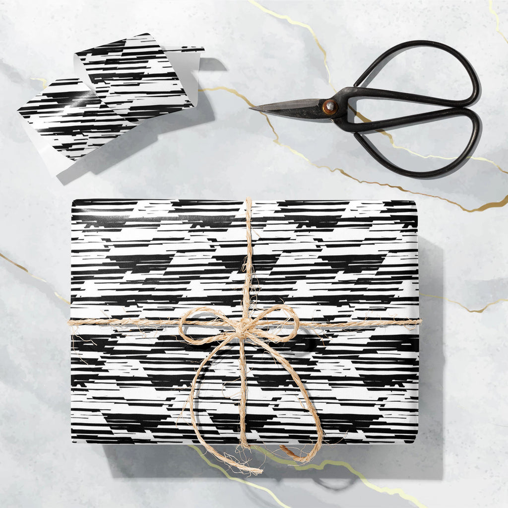 Black & White Stripes D1 Art & Craft Gift Wrapping Paper-Wrapping Papers-WRP_PP-IC 5008310 IC 5008310, Abstract Expressionism, Abstracts, African, Art and Paintings, Aztec, Black, Black and White, Chevron, Diamond, Digital, Digital Art, Eygptian, Geometric, Geometric Abstraction, Graffiti, Graphic, Hand Drawn, Illustrations, Modern Art, Patterns, Pop Art, Semi Abstract, Signs, Signs and Symbols, Stripes, Triangles, White, d1, art, craft, gift, wrapping, paper, abstract, angles, background, and, bold, design