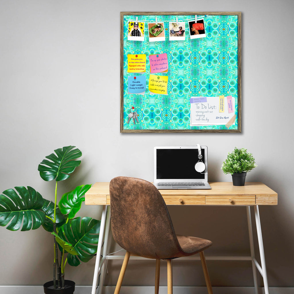 Abstract Ornamental Pattern Bulletin Board Notice Pin Board Soft Board | Framed - Bulletin Boards Framed - ArtzFolio.com